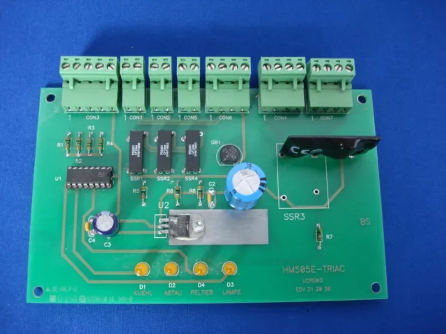Microm HM505E Cryostat Microtome HM505E-TRIAC Controller Board PCB w/ Warranty