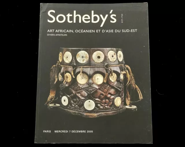 Sotheby's African, Asian & Oceanic Art Paris December 2005 Part 1 Dayak Korwar