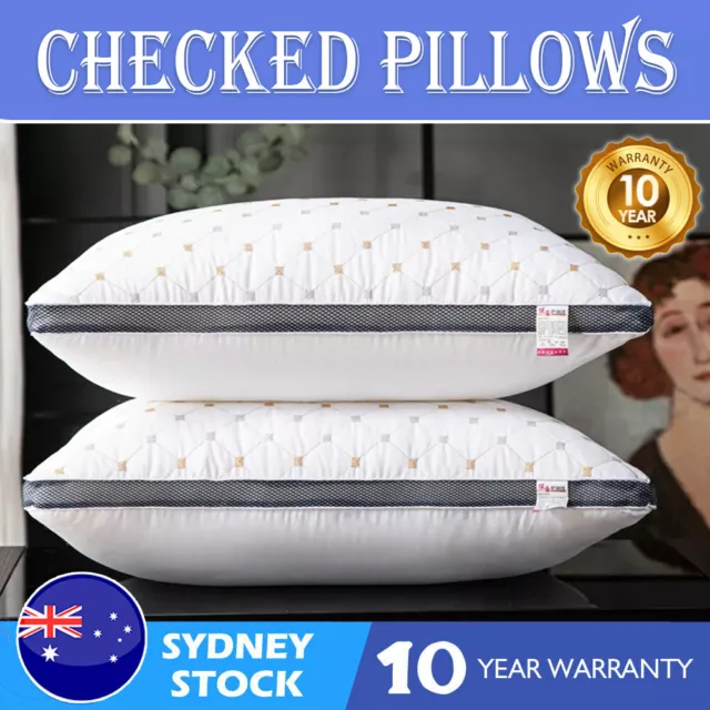 2/4/6Pack Adjustable Firm Pillows Hotel Quality Checked Home Bed Standard Pillow