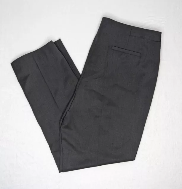 NWT ANTONIO MELANI Italian Wool Dress Pants - Size 12 - Charcoal Gray