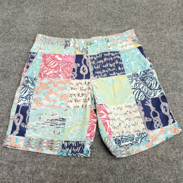 Corto Lilly Pulitzer Fitz para Hombre 32 Algodón Estampado Total Patchwork Chino Bermudas