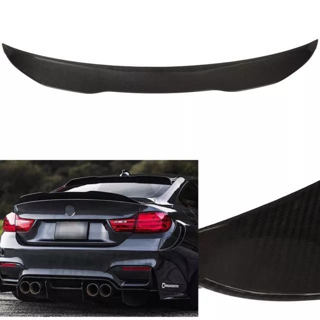 For 2014-2020 BMW 4-Series Coupe F32 PSM-Style Carbon Fiber Rear Trunk Spoiler