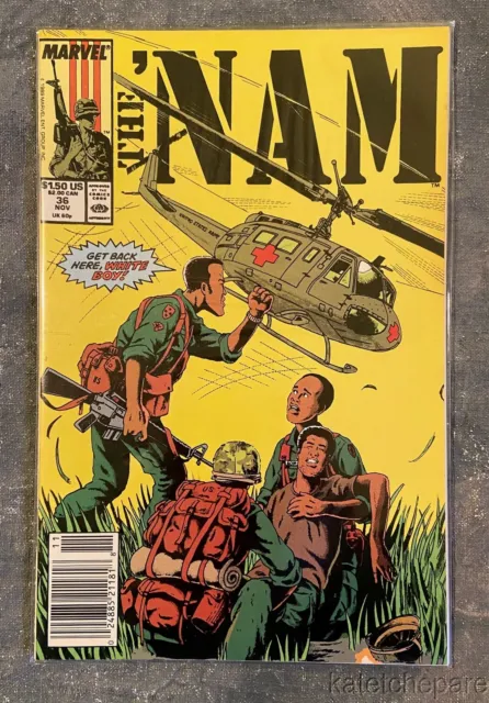 Marvel Comics 1986 The 'Nam #32, Get Back Here White Boy! Pristine Nr Mint Comic