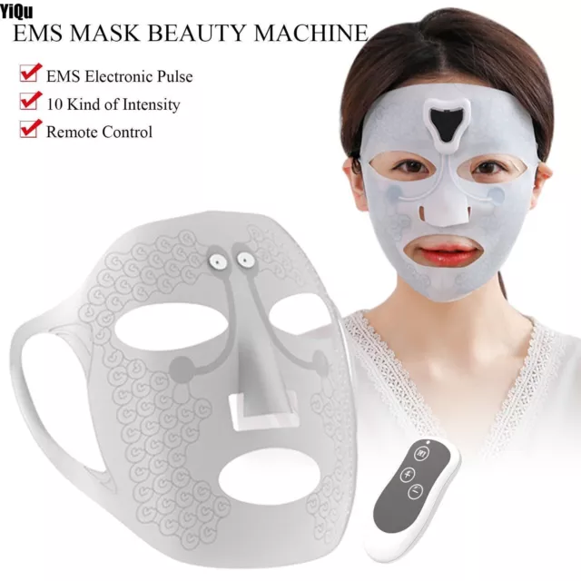Facial Beauty Machine EMS Microcurrent Mask Face Skin Tightening Lifting Device