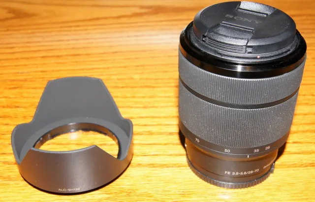 Sony SEL 28-70mm F/3.5-5.6 OSS Lens and Hood