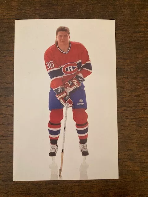 1990-91 MONTREAL CANADIENS POSTCARD - Todd Ewen