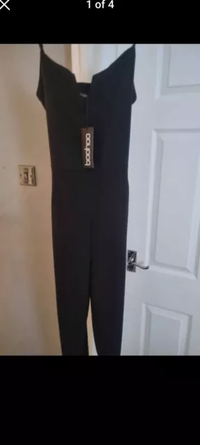 ladies black jumpsuit size 18