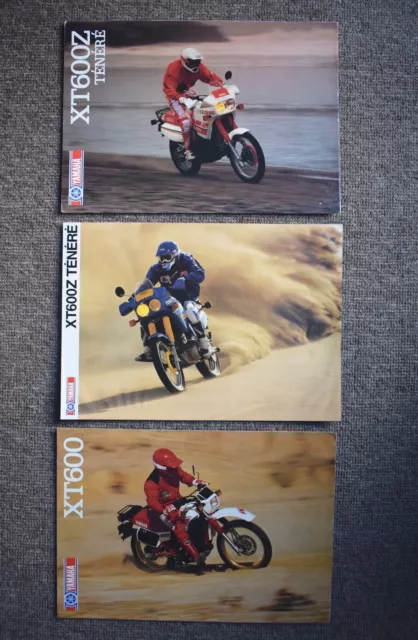 Yamaha XT 600, Tenere motorcycle brochures leaflets