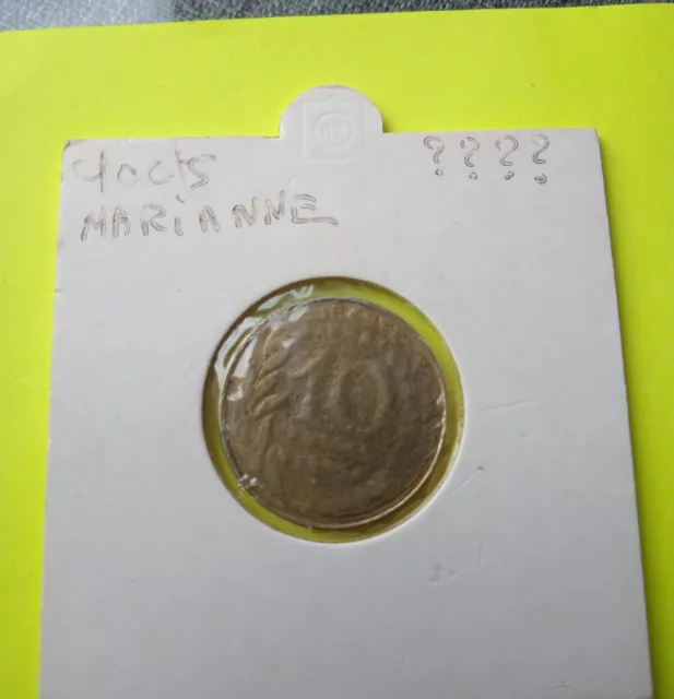 FRANCE monnaie .  Collection. 10 Centimes Marianne à Répertorié ??