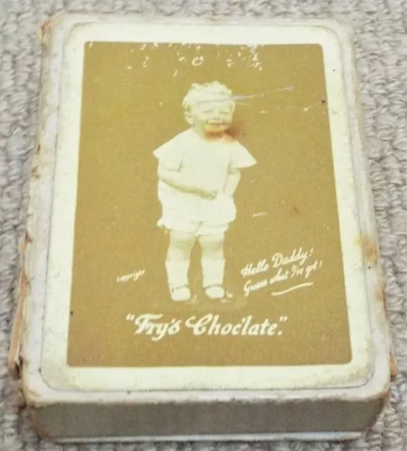 Frys Chocolate Hello Daddy Vintage 1920s Pack of Wide Playing Cards Special Ace 3