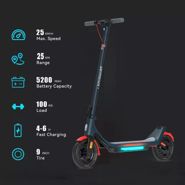 Pro Adult Electric Scooter Long Range Folding Fast Speed Escooter With App