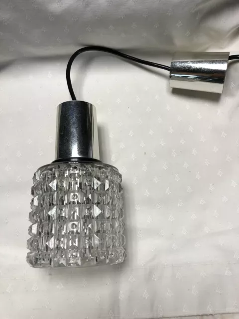 Lampe Suspension Lustre Luminaire Vintage 1960 Fonctionne