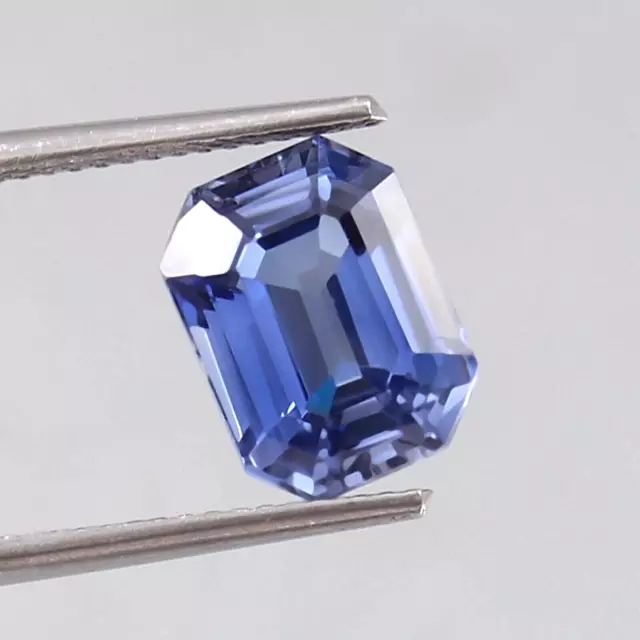 Natural Flawless Royal Ceylon Blue Sapphire Loose Radiant Cut Gemstone 4.85 CT