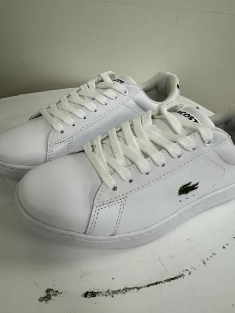 Lacoste Carnaby EVO BL 1 SPW Womens White Lifestyle Sneaker Shoes White Size 6