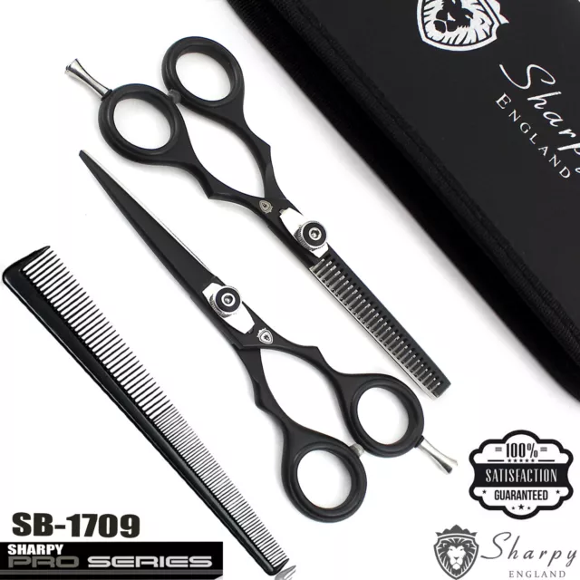 Professional Barber Hair Cutting Thinning Scissors Shears Set Hairdressing Comb