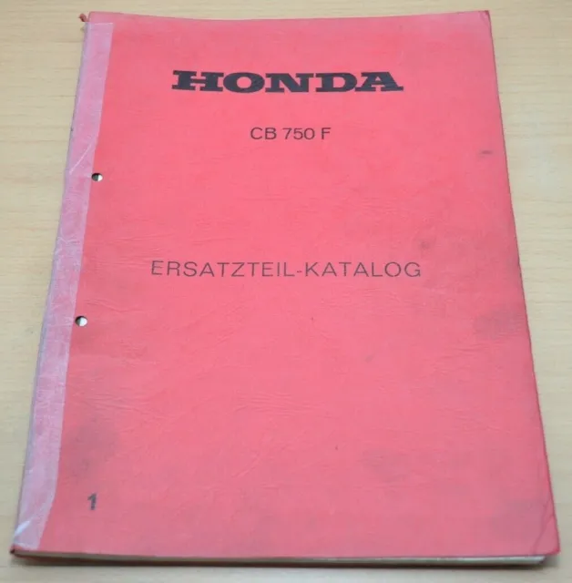 HONDA CB750F CB 750F Teile Katalog Ersatzteilekatalog Ersatzteilliste Parts list