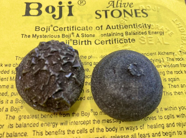 Genuine BOJI STONES ~ SET w/COA ~ Med ~ TONS of SPARKLES ~