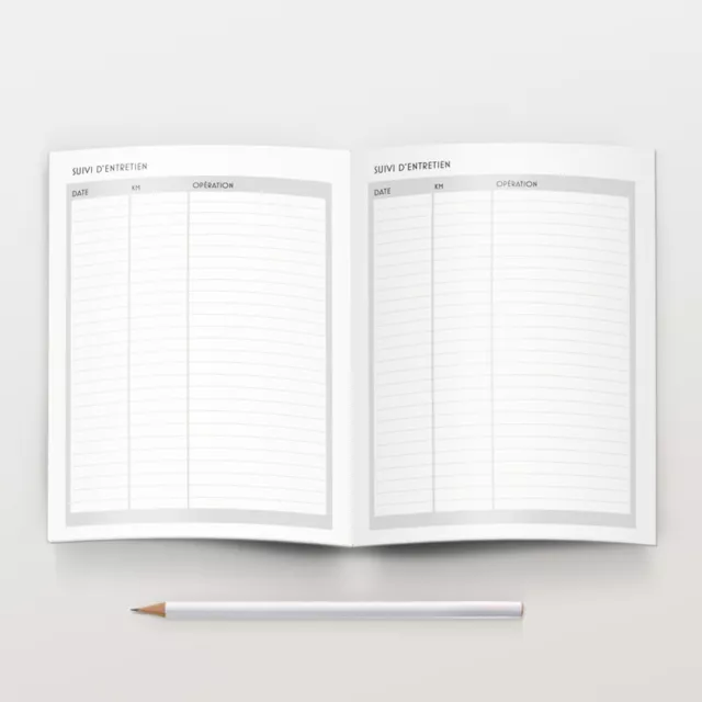 Carnet d'entretien Renault 4L R4 Clan couleur brume document 4L 2