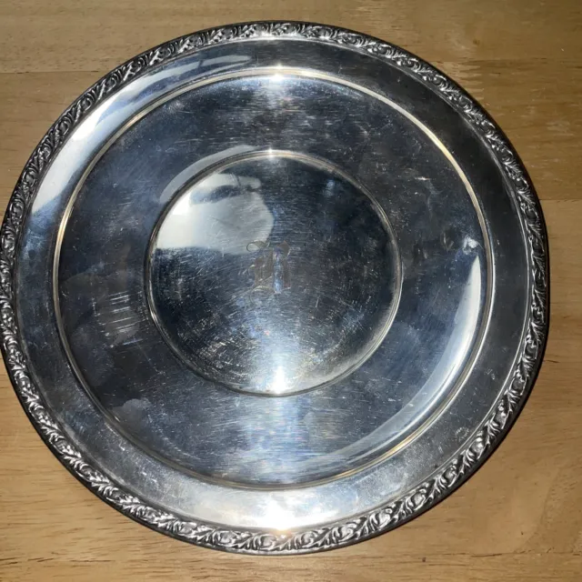 M. FRED HIRSCH STERLING SILVER PLATES, 8"d,