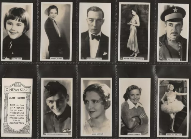B.a.t.-Full Set- Cinema Stars 1929 (Set 9 F50 Cards) Josephine Baker All Scanned 2