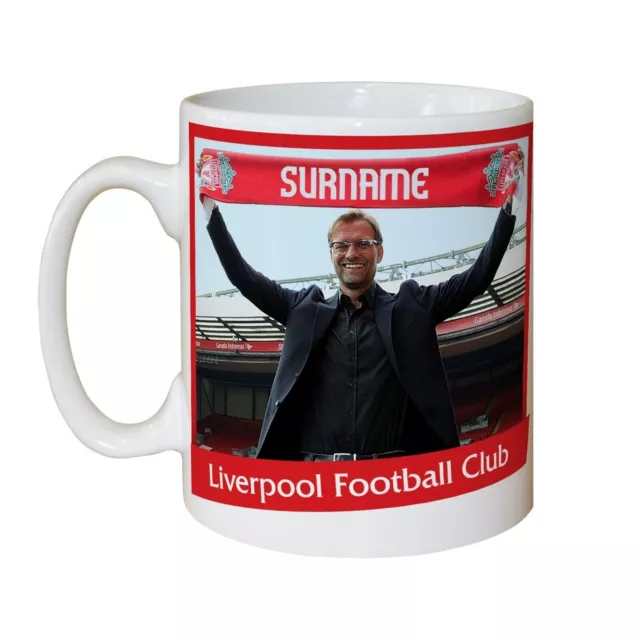 Personalised LIVERPOOL Manager Mug Jurgen Klopp Football Club FC LFC Fan Gift