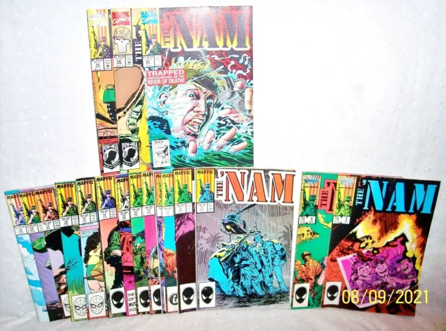 The Nam # 3-4-6-8  Thru 19-62-69-70:1987= Marvel Comics:u Choose