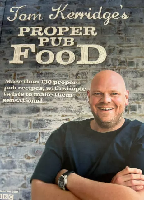 Tom Kerridges Proper Pub Food Hardcover Large Cookbook Kitchen Cooking Food #LH