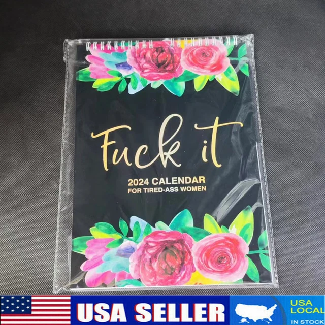 2024 HANGING CALENDAR For Tired Ass Women 2024 Planner For Tired Ass