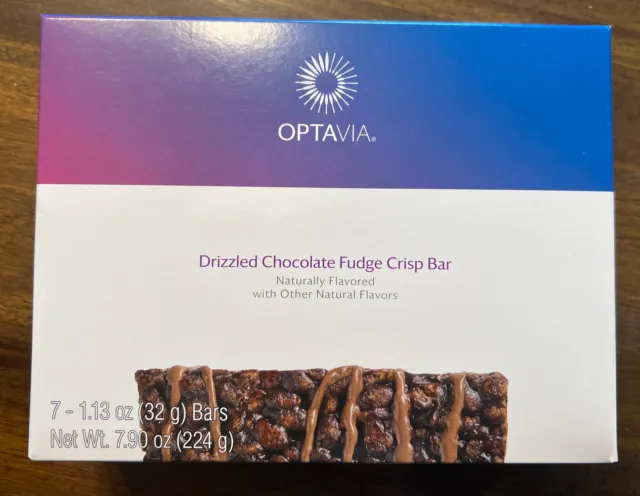 Optavia barra crujiente de chocolate rociado - 7 repostaje en caja sellada - 8/18/23