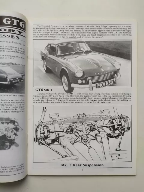 Turning Circle Magazine of The Triumph Cars Sports Six Club May 1986 No. 10 3