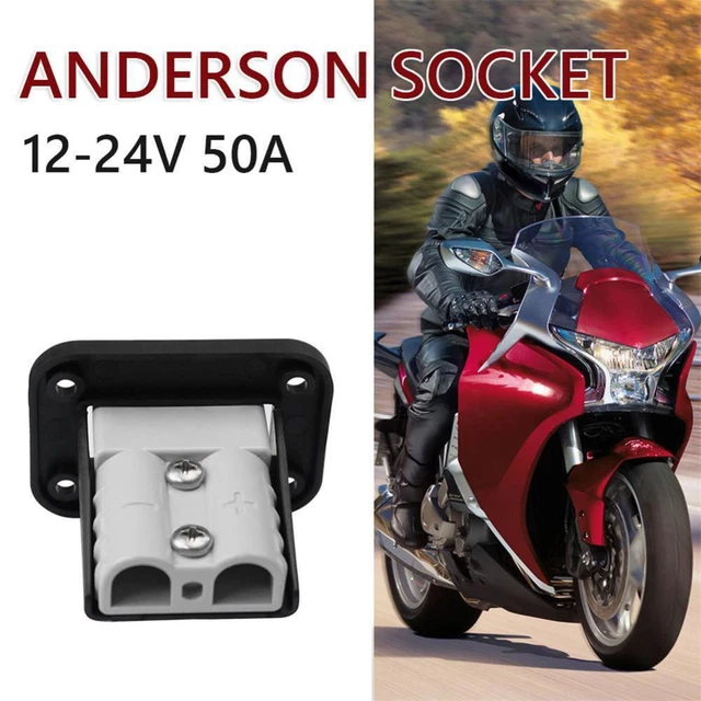 Flush Mount 50 Amp Anderson Plug Mounting Bracket Panel H1H7~ NEW For Car E5N3