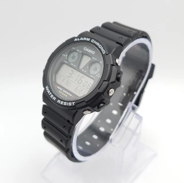 NOS CASIO DGW-30 Digi Graph Alarm Chrono Vintage Digital Watch Japan ...