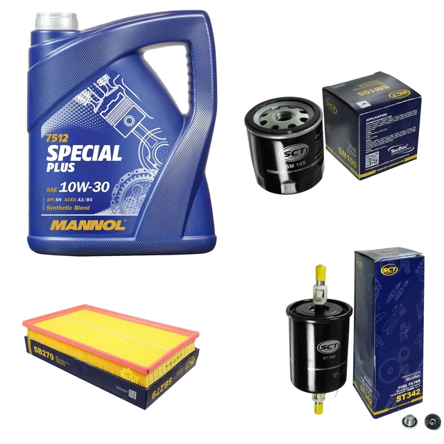 SCT Pacchetto Revisione Germania MANNOL Speciale Plus 10W-30 5L per Opel Vectra