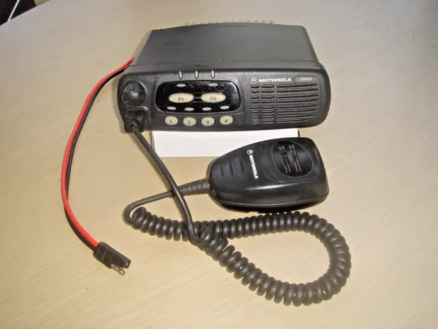 Motorola GM340 VHF 136-174MHz with microphone & dc tail #A