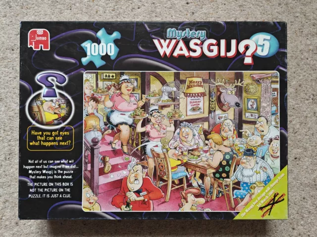 JIGSAW PUZZLE WASGIJ Mystery 5 SUNDAY LUNCH 1000 piece VGC COMPLETE £5.00 -  PicClick UK