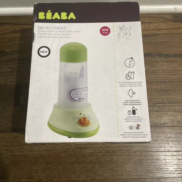 Beaba Bib Express Electronic Steam Bottle / Food Warmer Secondes in 2 Minutes