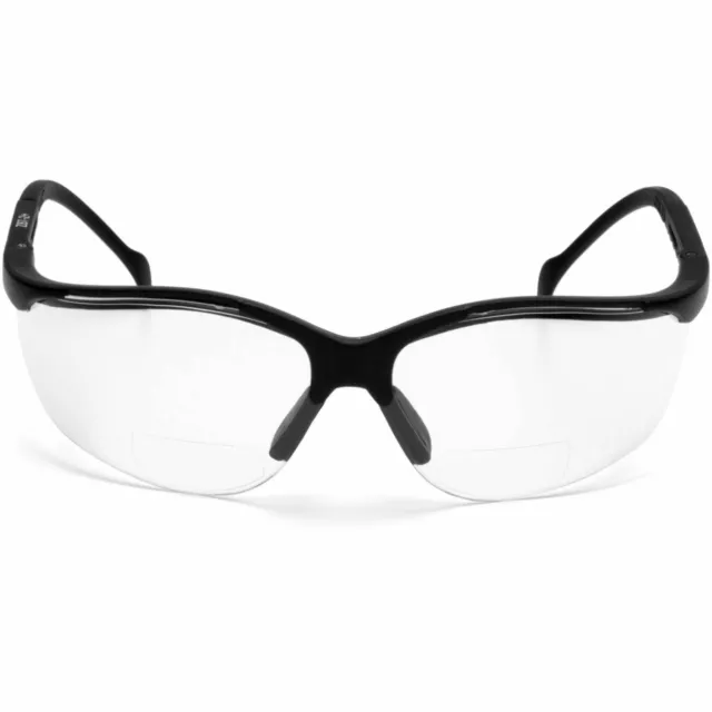 6 Pack Pyramex Venture II Readers Safety Glasses with Clear 2.5 Bifocal Lens