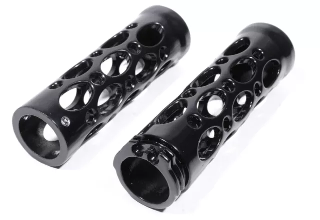 Alu Racing Griffe Custom Black für Harley-Davidson HD 1" Lenker Grips Tear Style