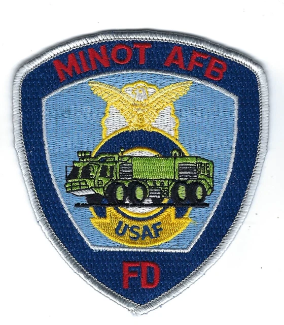 USAF MINOT AFB Air Force Base ND North Dakota Fire Dept. patch NEW