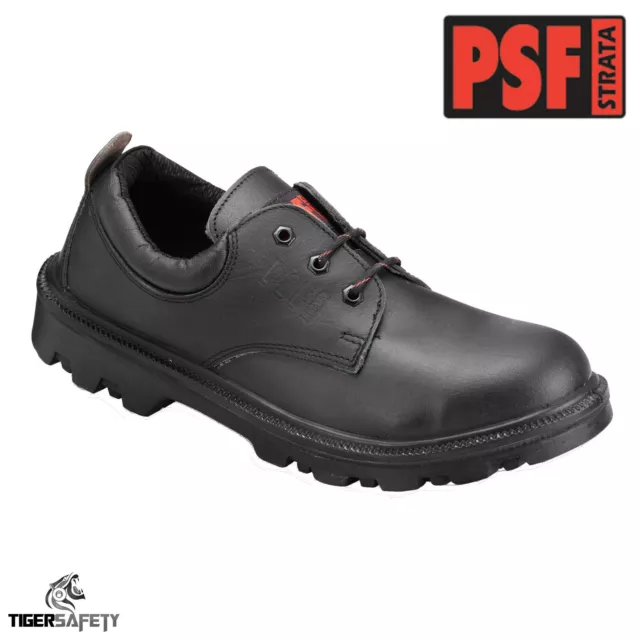 PSF Strata 524SM S3 Src Noir Acier Résistant Bout Coqué Large Fixation Sécurité