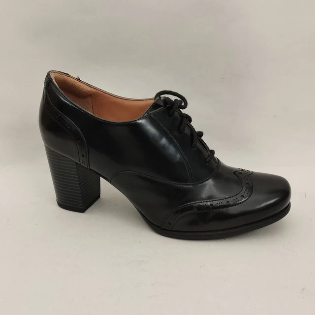 Clarks heeled brogues deals