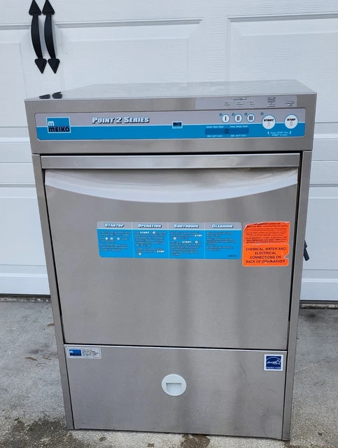 Meiko Fv 40.2 Series High Temp Undercounter Commercial Dishwasher