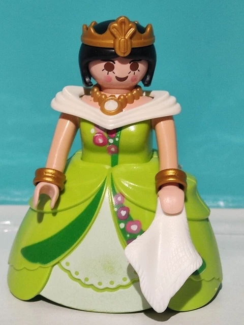 Table Blanche à Pied Doré Playmobil - Palais Des Princesses (modèle Abîmé) - Occasion