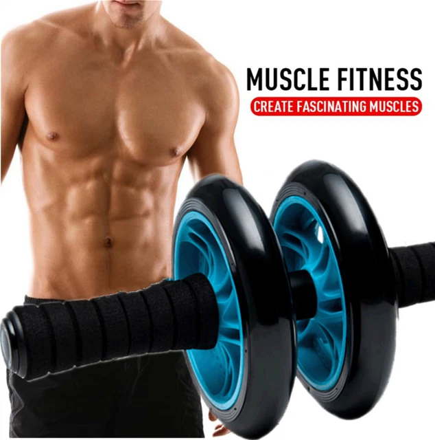 AB ROLLER EXERCISE Dual Wheel Home Gym Workout Equipment Abdominal Core