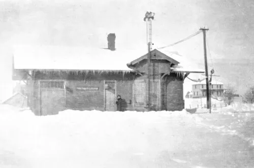 Railroad Train Station Depot Santa Fe Maxwell New Mexico NM Reprint Postcard