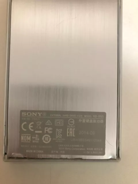 Sony HD-SG5 Plata Aluminio Funda para USB Externa Unidad de Disco Duro Proteger 3