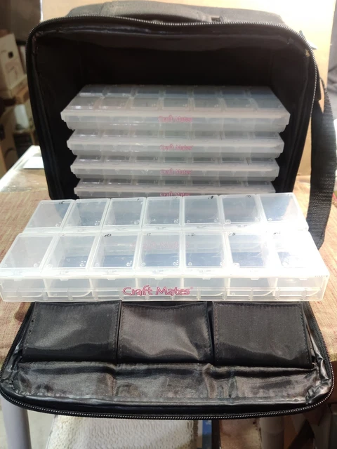 Bolso de viaje organizador Craft Mates y cajas de almacenamiento con cerradura recuerdos creativos