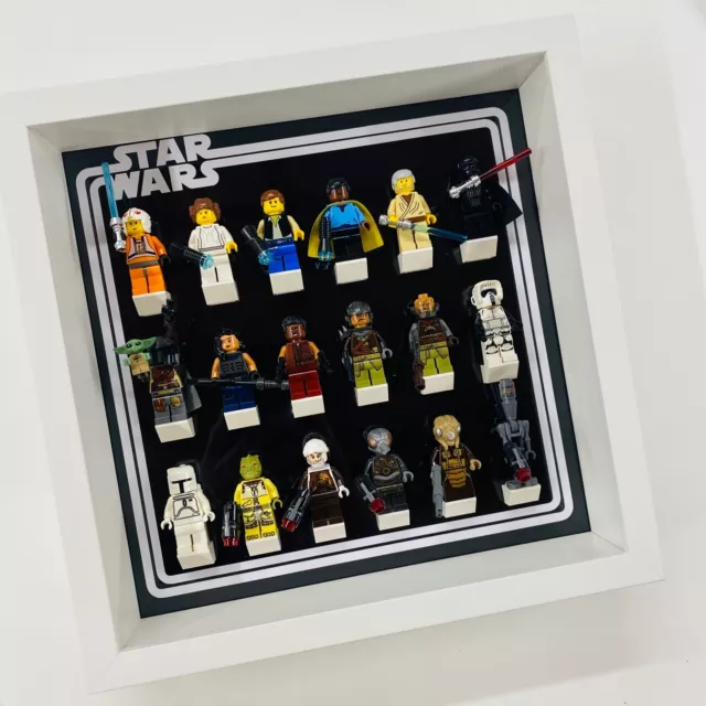 CORNICE DISPLAY PER minifigure logo LEGO® Star Wars 27 cm EUR 26