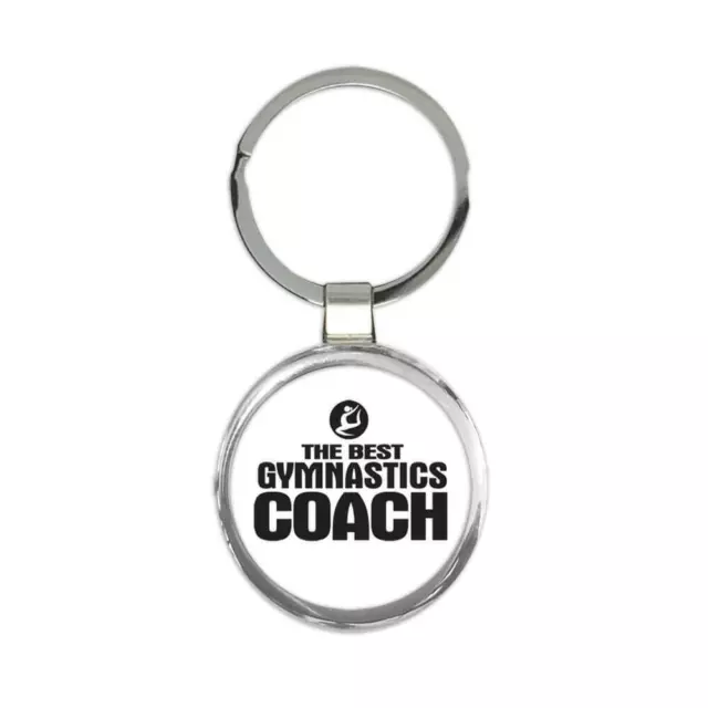Gift Keychain : The Best Gymnastics Coach Sports Trainer Birthday