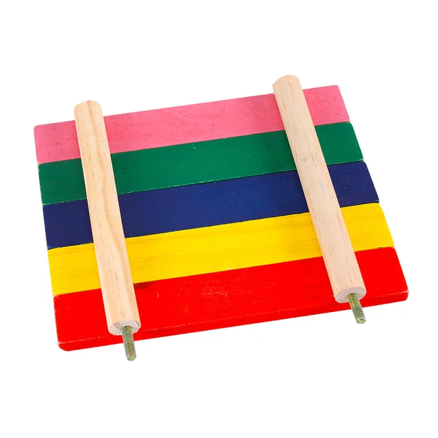 Kleines Tier Haustier Regenbogen Farbe Holz Hamster Plattform